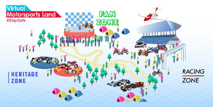 Berselancar di Virtual Motor Sport Land Honda Motor